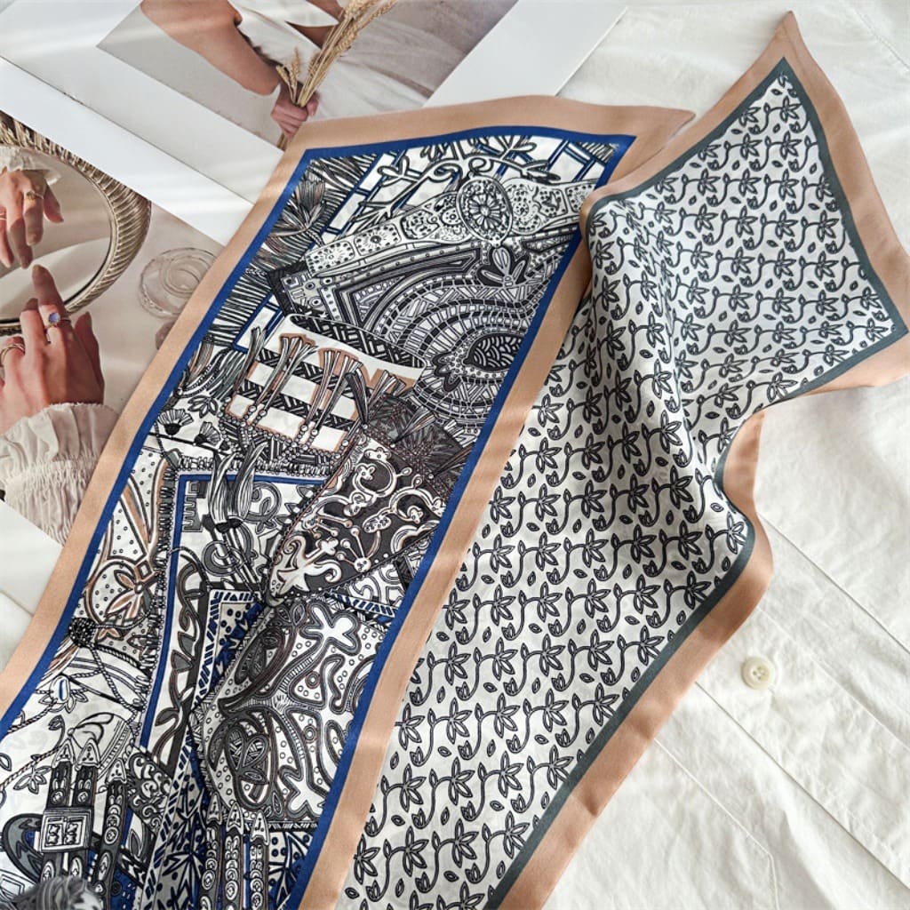 MaraSilk Pure Mulberry Silk Scarf - Ribbon Satin MS755