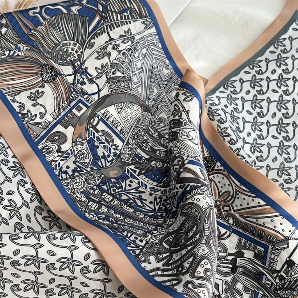 MaraSilk Pure Mulberry Silk Scarf - Ribbon Satin MS755