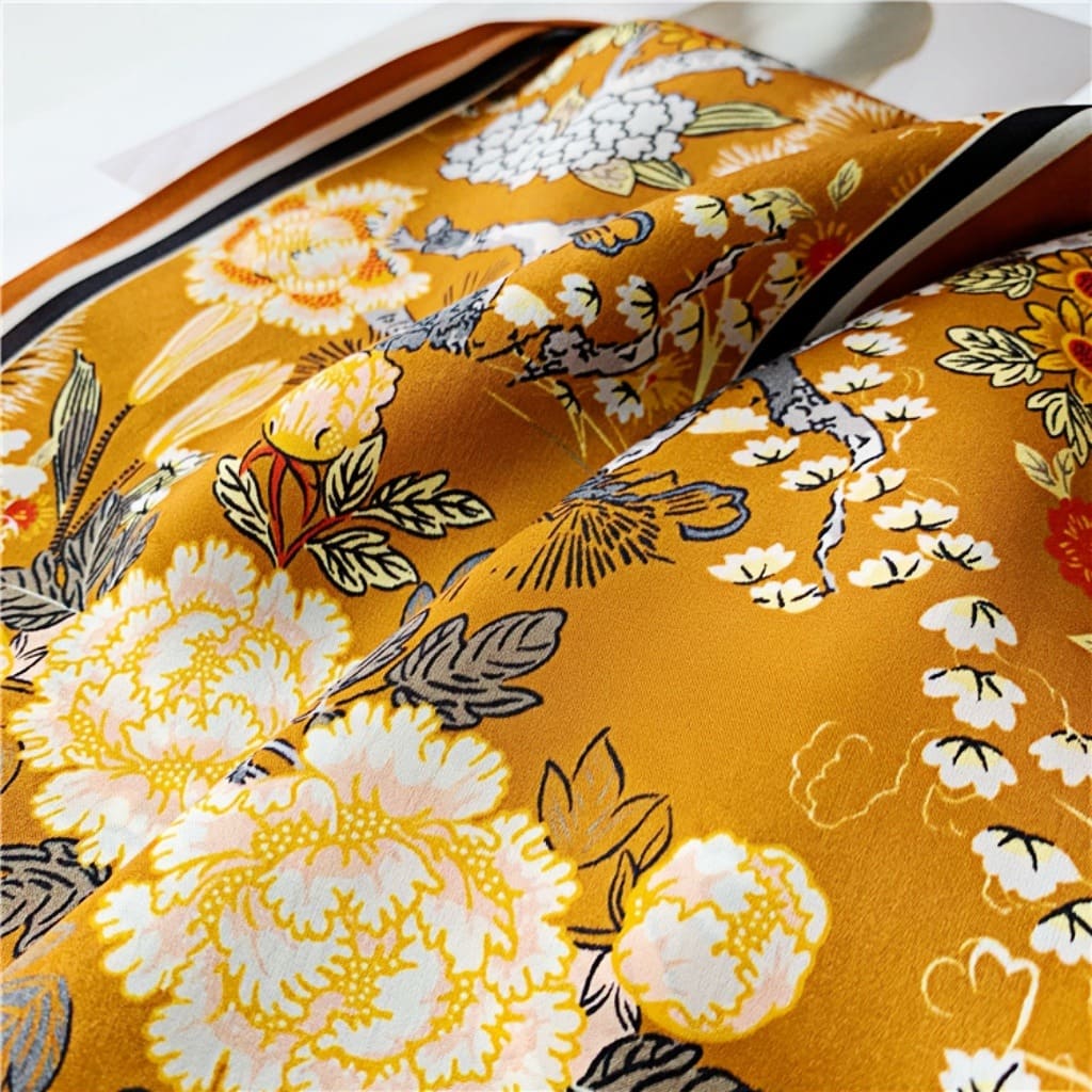 MaraSilk Pure Mulberry Silk Scarf - Ribbon Satin MS757