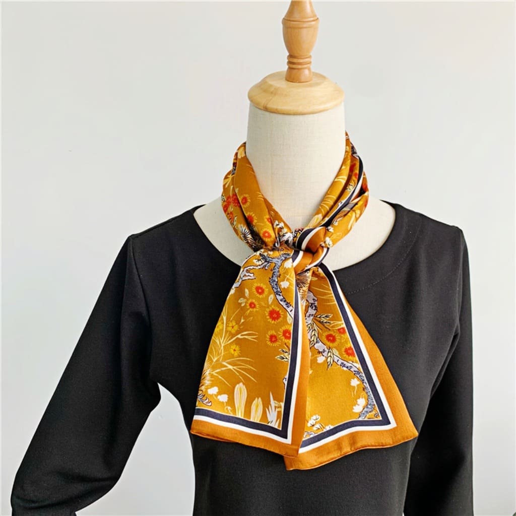 MaraSilk Pure Mulberry Silk Scarf - Ribbon Satin MS757