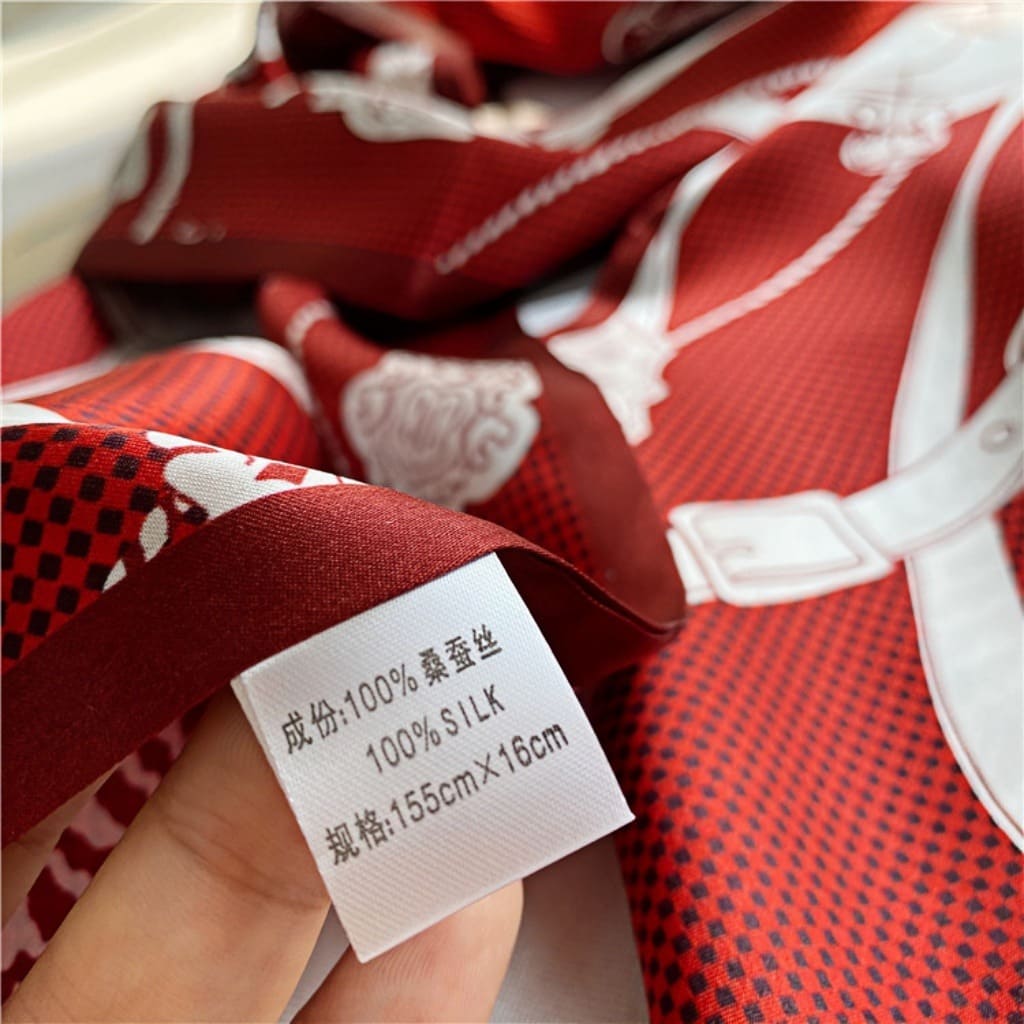 MaraSilk Pure Mulberry Silk Scarf - Ribbon Satin MS758