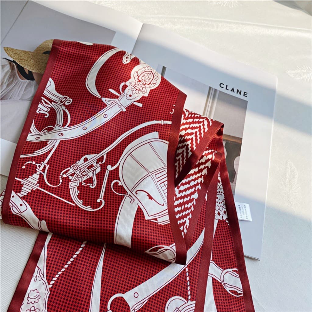 MaraSilk Pure Mulberry Silk Scarf - Ribbon Satin MS758