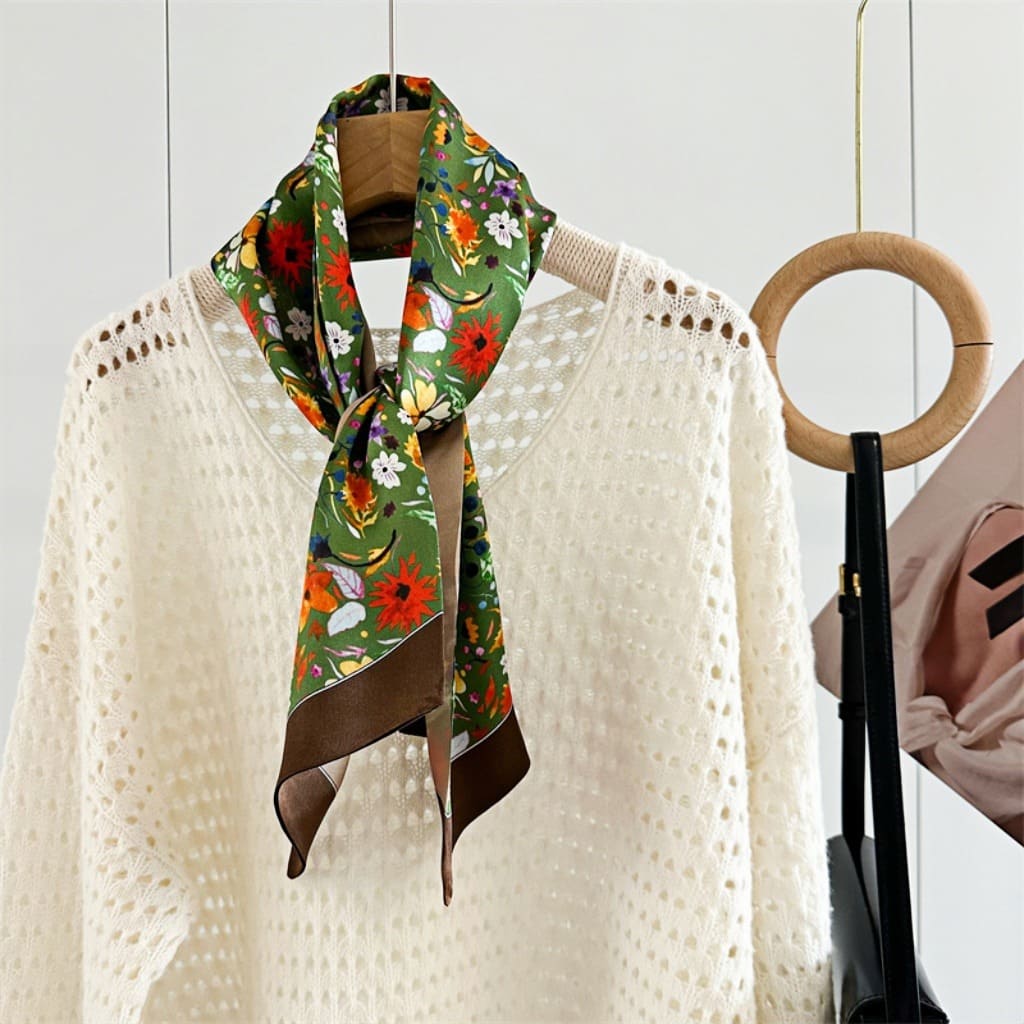 MaraSilk Pure Mulberry Silk Scarf - Ribbon Satin MS759