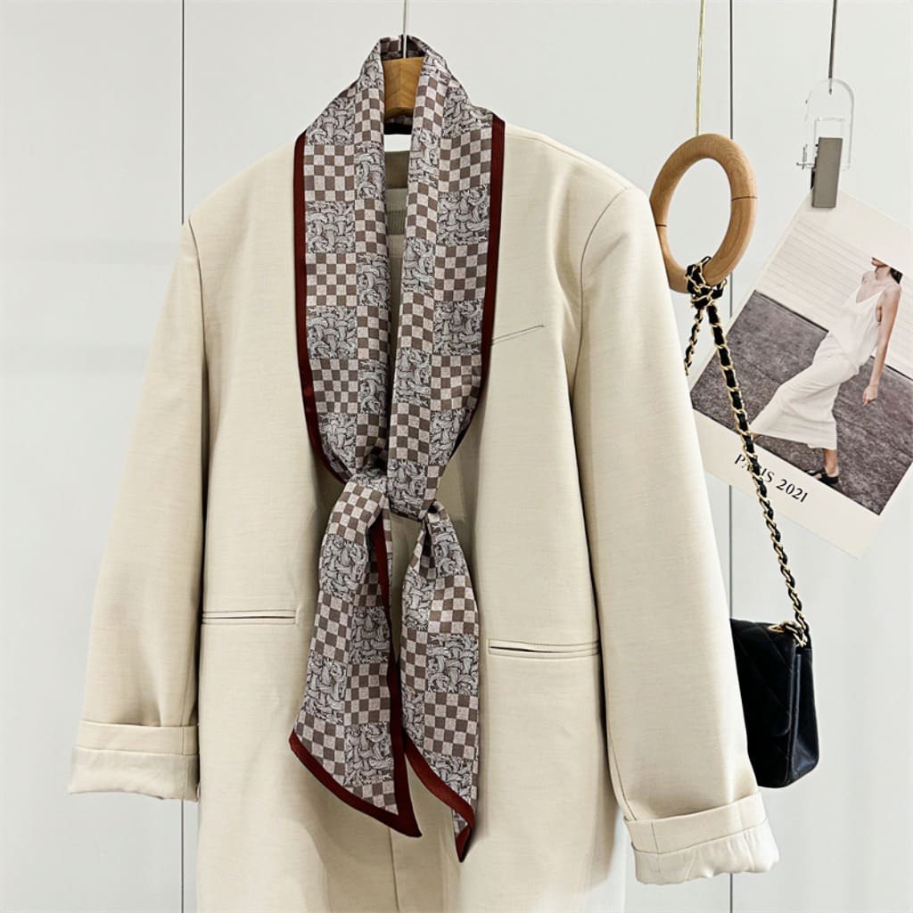 MaraSilk Pure Mulberry Silk Scarf - Ribbon Satin MS760