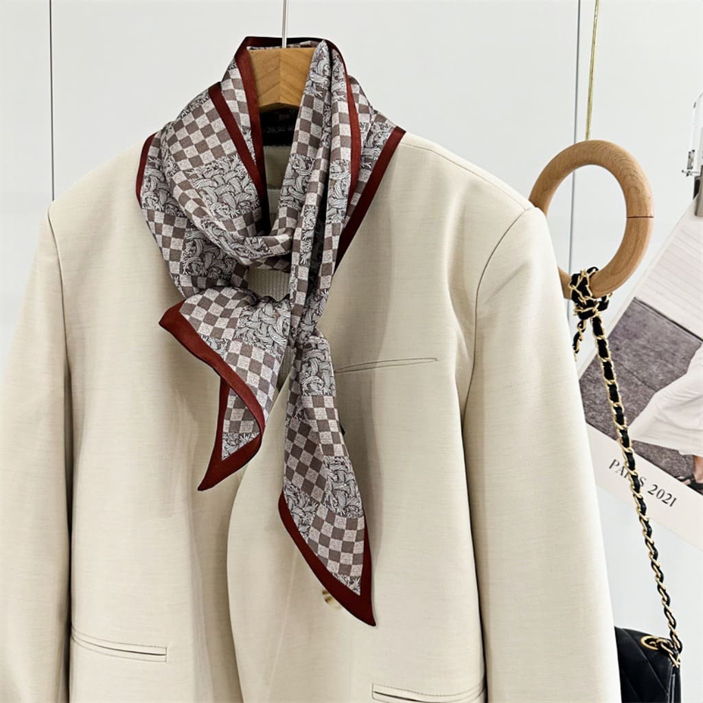 MaraSilk Pure Mulberry Silk Scarf - Ribbon Satin MS760