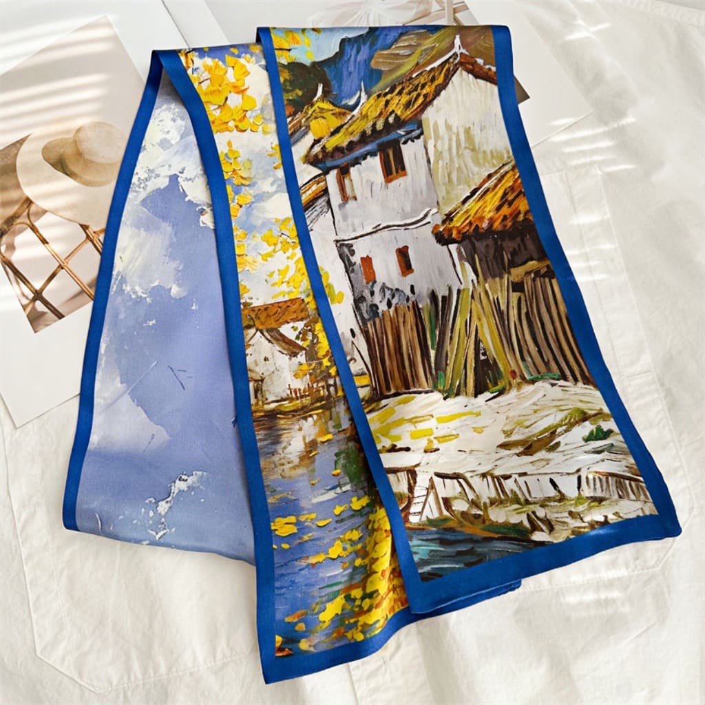 MaraSilk Pure Mulberry Silk Scarf - Ribbon Satin MS761 59" x 6" MS76102