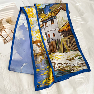 MaraSilk Pure Mulberry Silk Scarf - Ribbon Satin MS761 59" x 6" MS76102