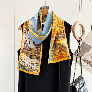 MaraSilk Pure Mulberry Silk Scarf - Ribbon Satin MS761