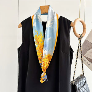 MaraSilk Pure Mulberry Silk Scarf - Ribbon Satin MS761