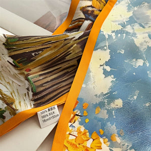 MaraSilk Pure Mulberry Silk Scarf - Ribbon Satin MS761