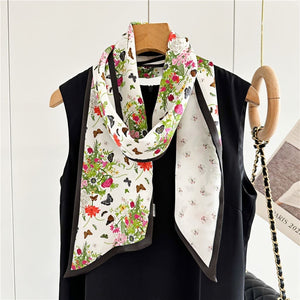 MaraSilk Pure Mulberry Silk Scarf - Ribbon Satin MS762 59" x 6" MS76201