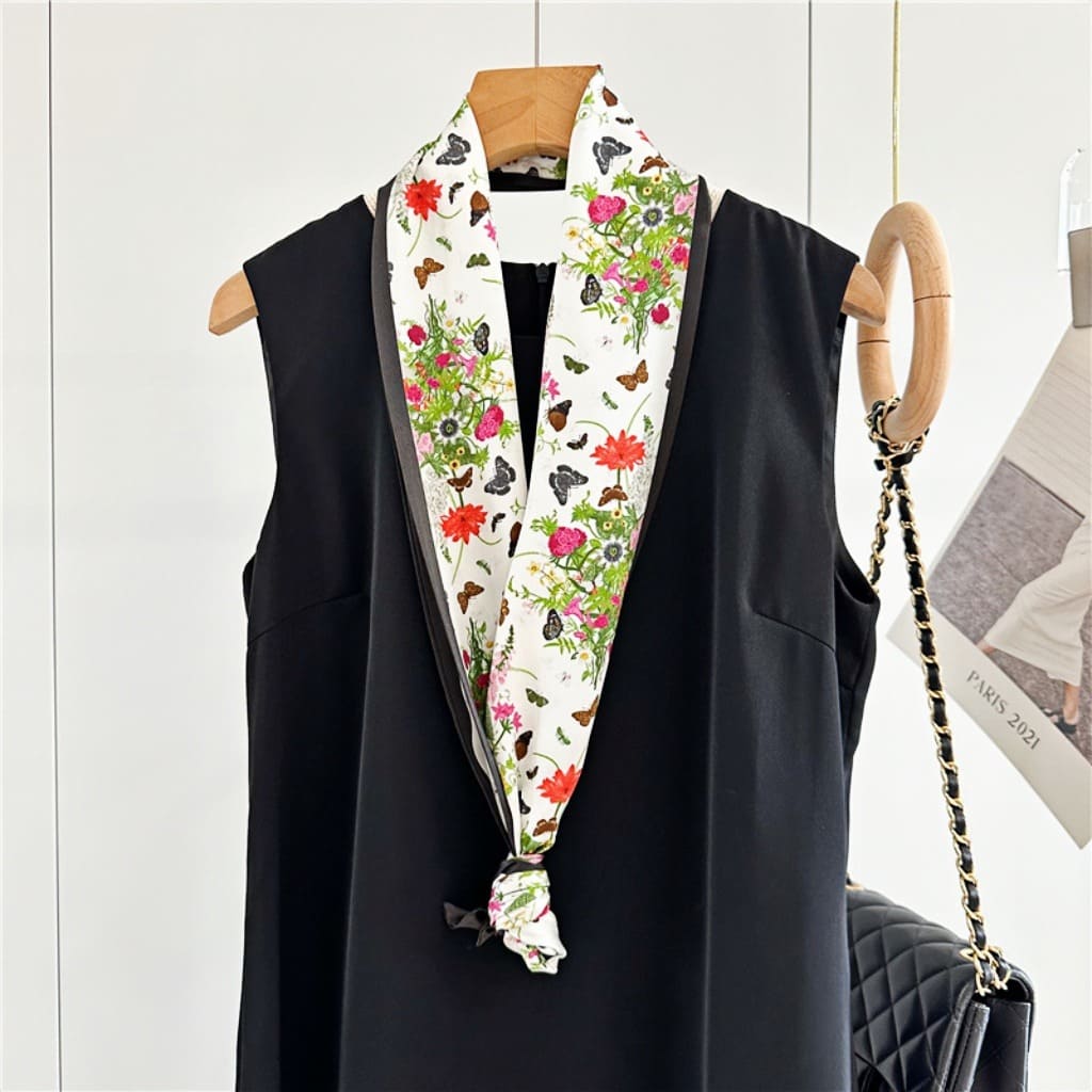 MaraSilk Pure Mulberry Silk Scarf - Ribbon Satin MS762