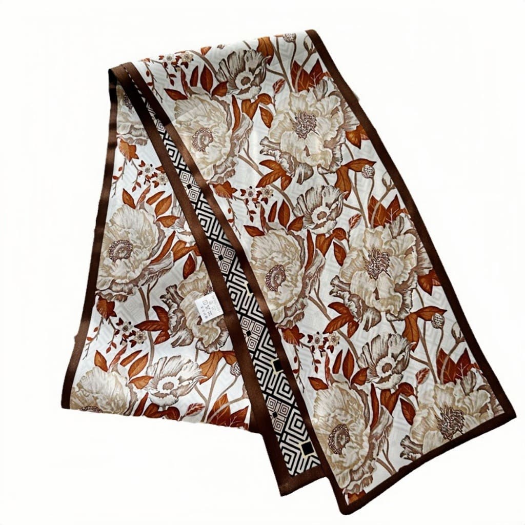 MaraSilk Pure Mulberry Silk Scarf - Ribbon Satin MS763