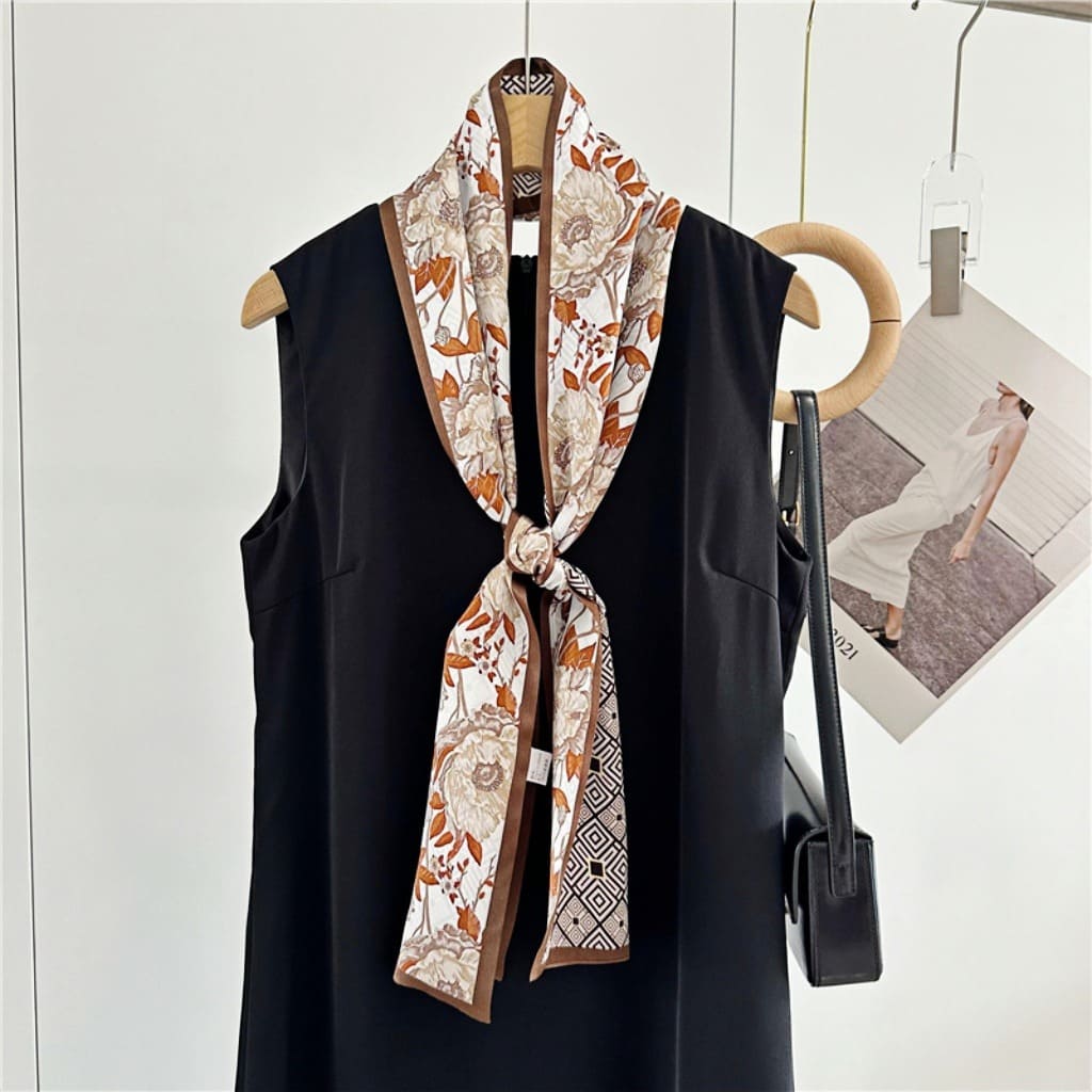 MaraSilk Pure Mulberry Silk Scarf - Ribbon Satin MS763