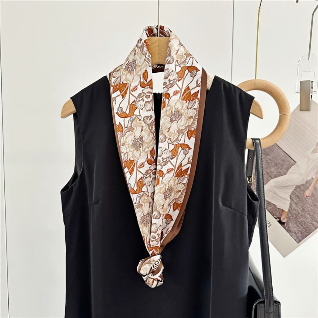 MaraSilk Pure Mulberry Silk Scarf - Ribbon Satin MS763