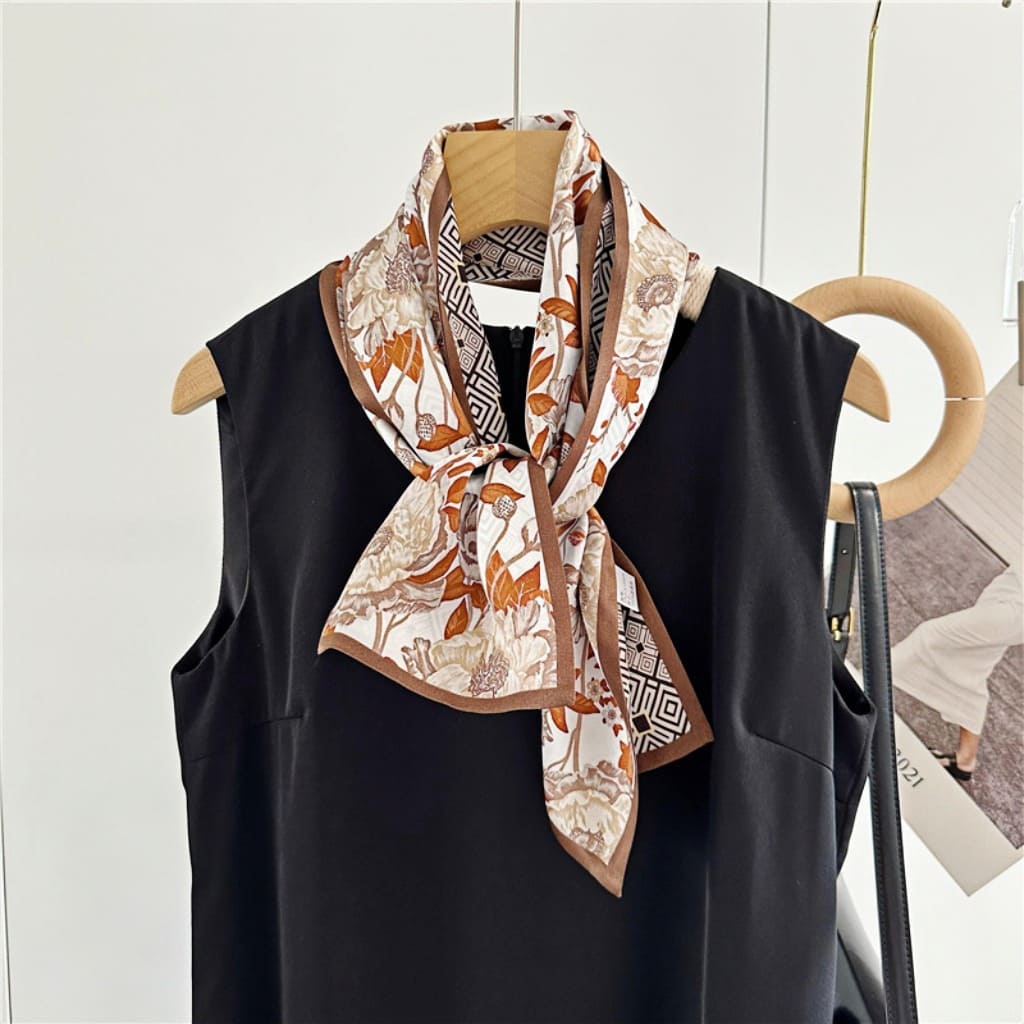 MaraSilk Pure Mulberry Silk Scarf - Ribbon Satin MS763