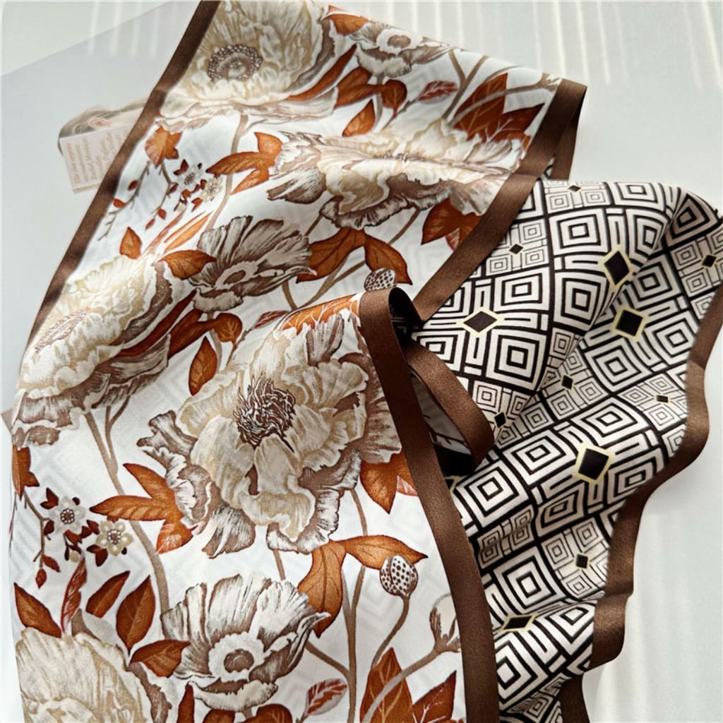 MaraSilk Pure Mulberry Silk Scarf - Ribbon Satin MS763