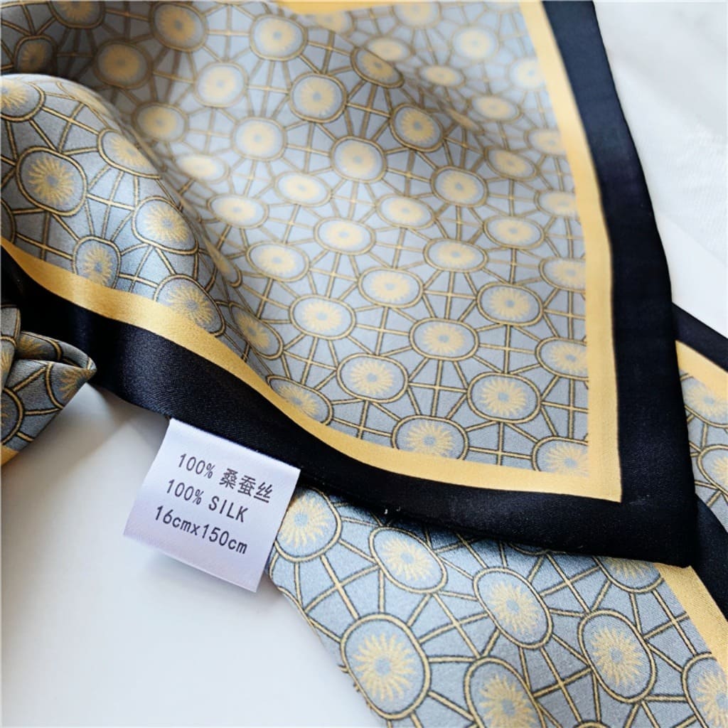 MaraSilk Pure Mulberry Silk Scarf - Ribbon Satin MS766