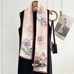 MaraSilk Pure Mulberry Silk Scarf - Ribbon Satin MS767