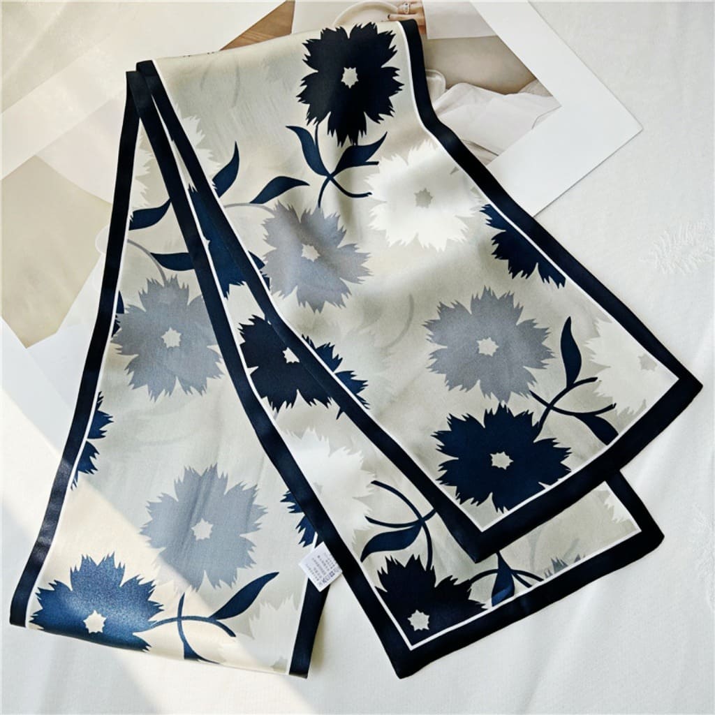 MaraSilk Pure Mulberry Silk Scarf - Ribbon Satin MS771