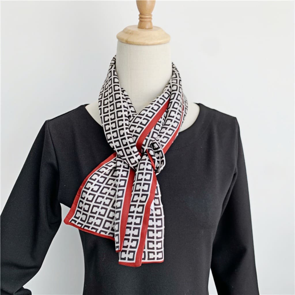 MaraSilk Pure Mulberry Silk Scarf - Ribbon Satin MS772