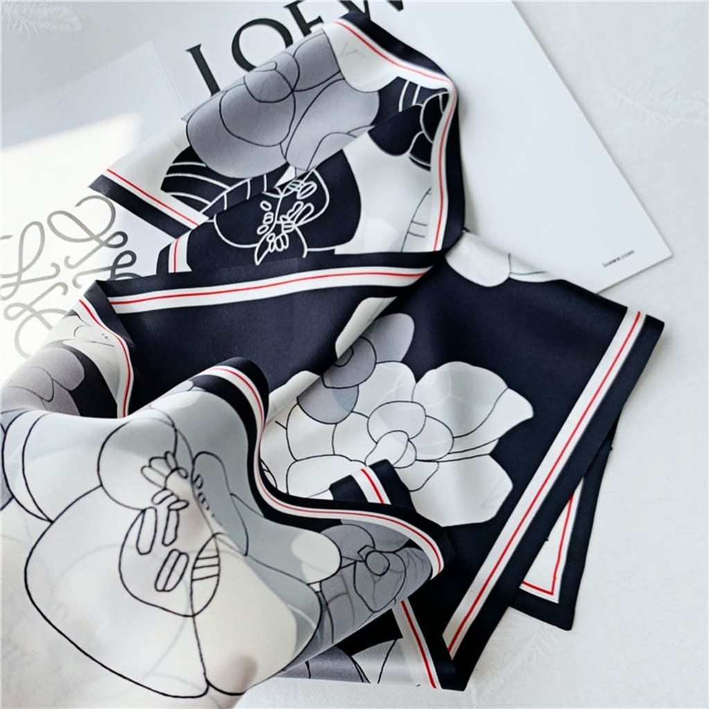 MaraSilk Pure Mulberry Silk Scarf - Ribbon Satin MS773