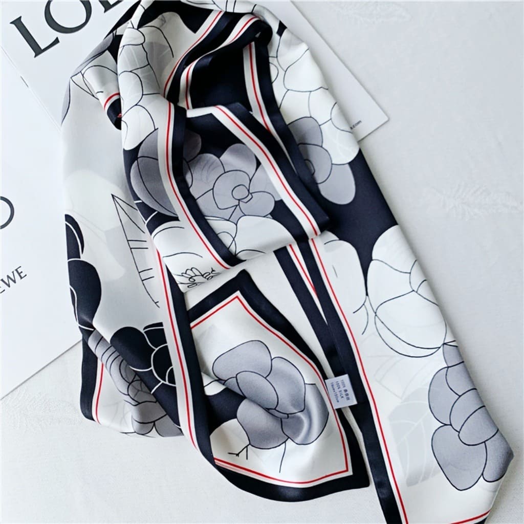 MaraSilk Pure Mulberry Silk Scarf - Ribbon Satin MS773