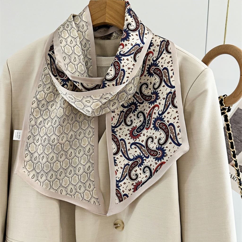 MaraSilk Pure Mulberry Silk Scarf - Ribbon Satin MS775 59" x 6" MS77501