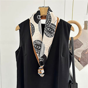 MaraSilk Pure Mulberry Silk Scarf - Ribbon Satin MS776