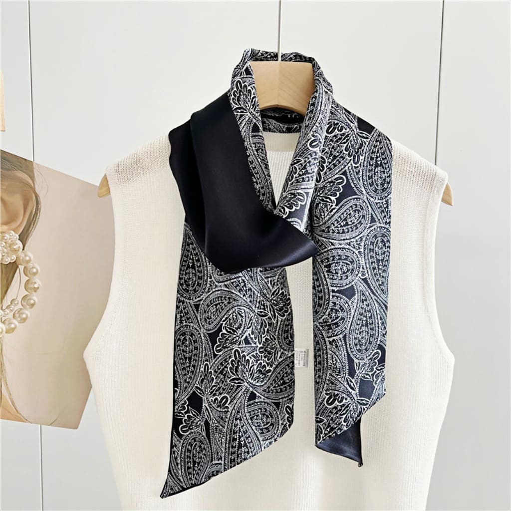 MaraSilk Pure Mulberry Silk Scarf - Ribbon Satin MS778