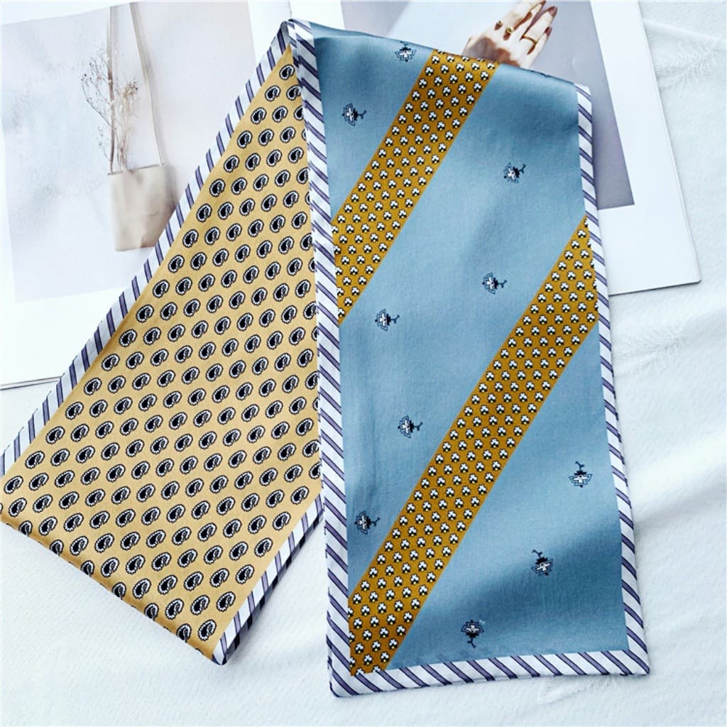 MaraSilk Pure Mulberry Silk Scarf - Ribbon Satin MS782