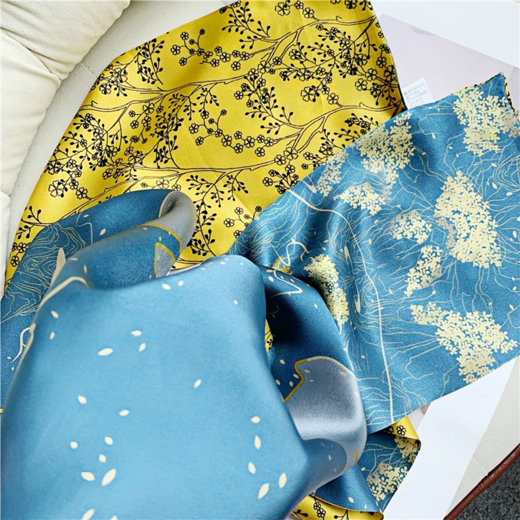 MaraSilk Pure Mulberry Silk Scarf - Ribbon Satin MS783