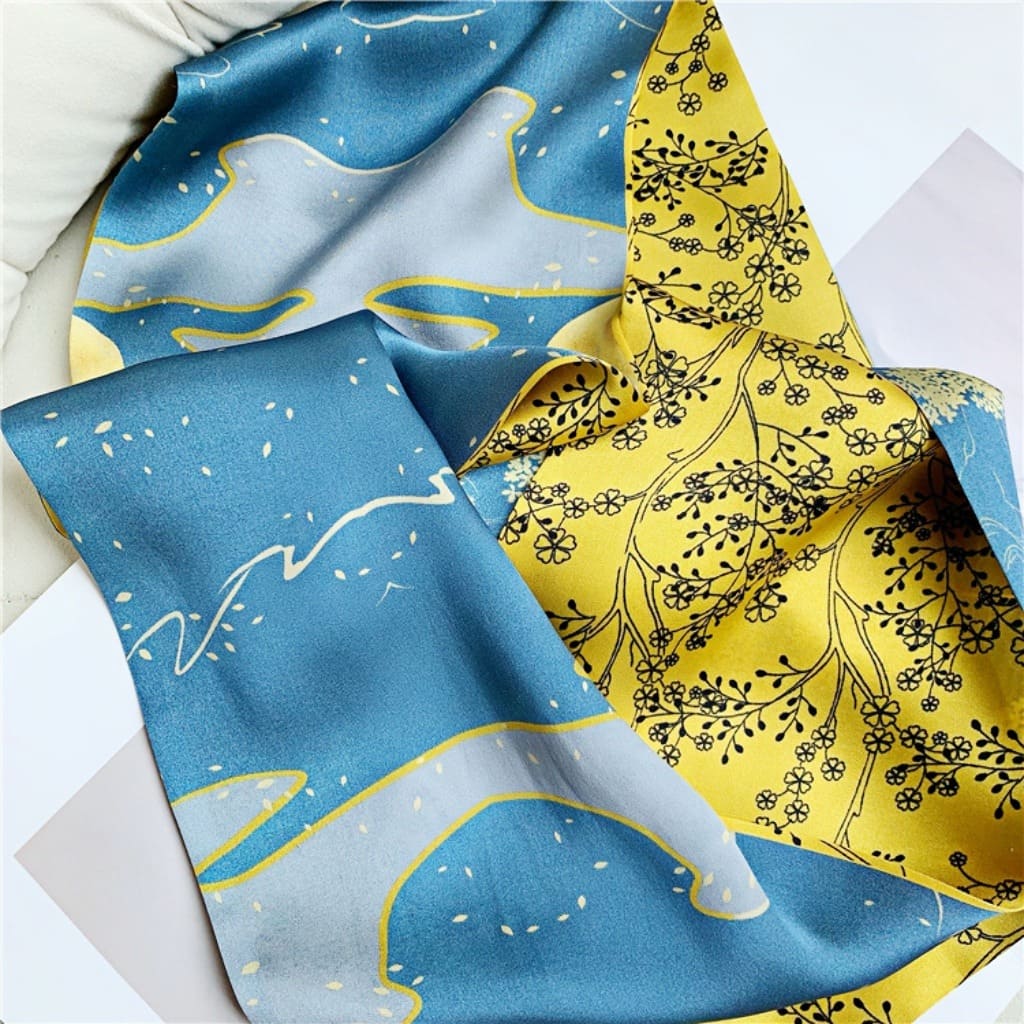 MaraSilk Pure Mulberry Silk Scarf - Ribbon Satin MS783