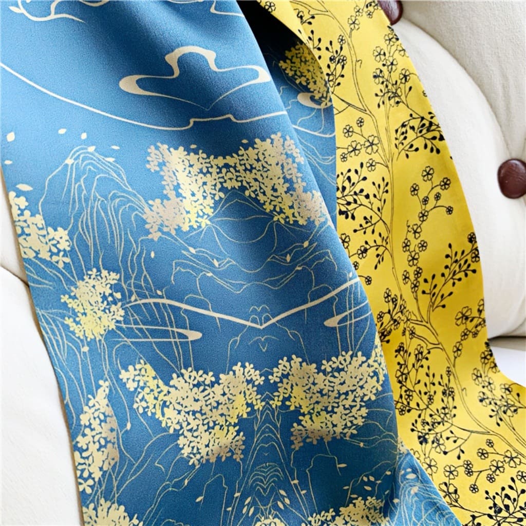 MaraSilk Pure Mulberry Silk Scarf - Ribbon Satin MS783