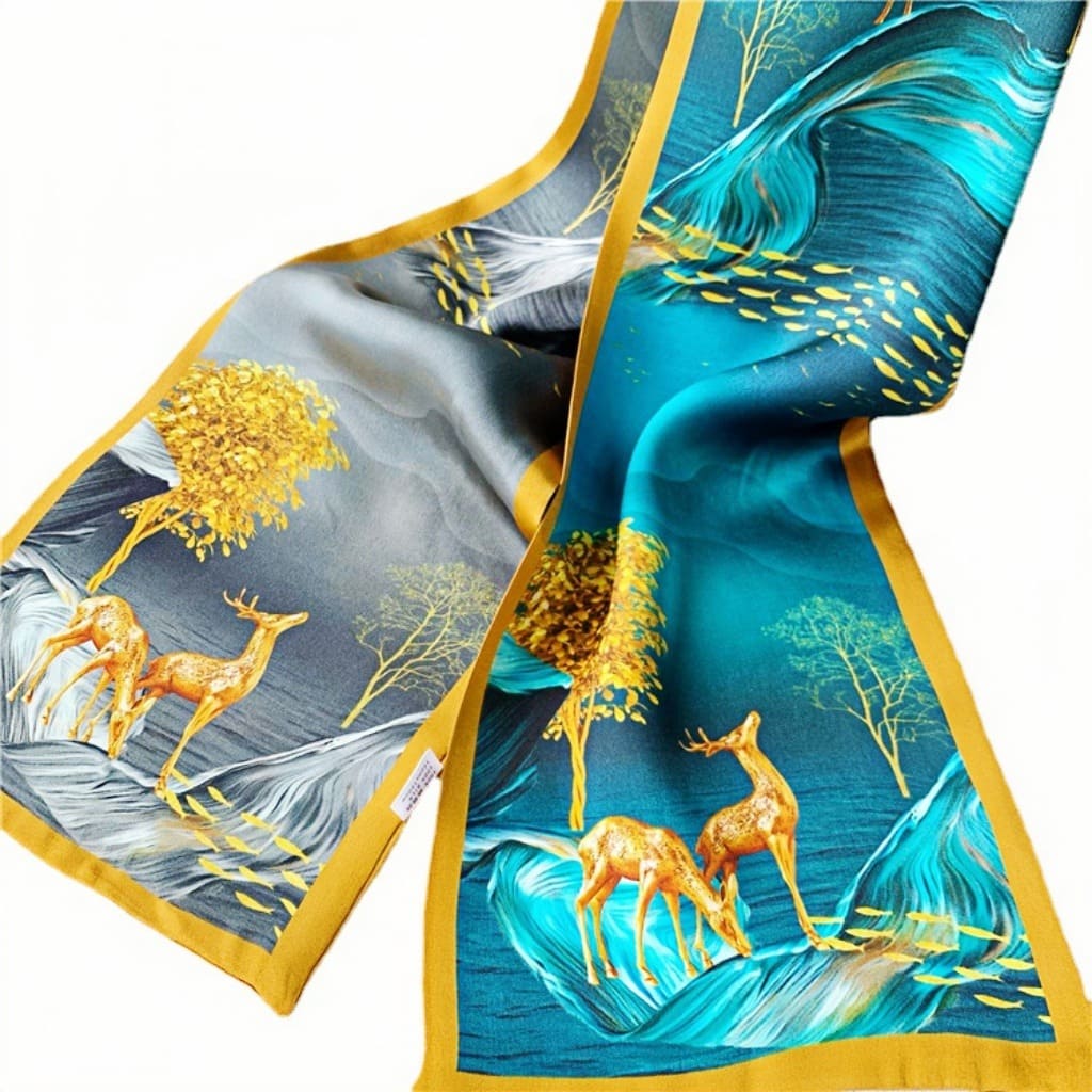 MaraSilk Pure Mulberry Silk Scarf - Ribbon Satin MS784