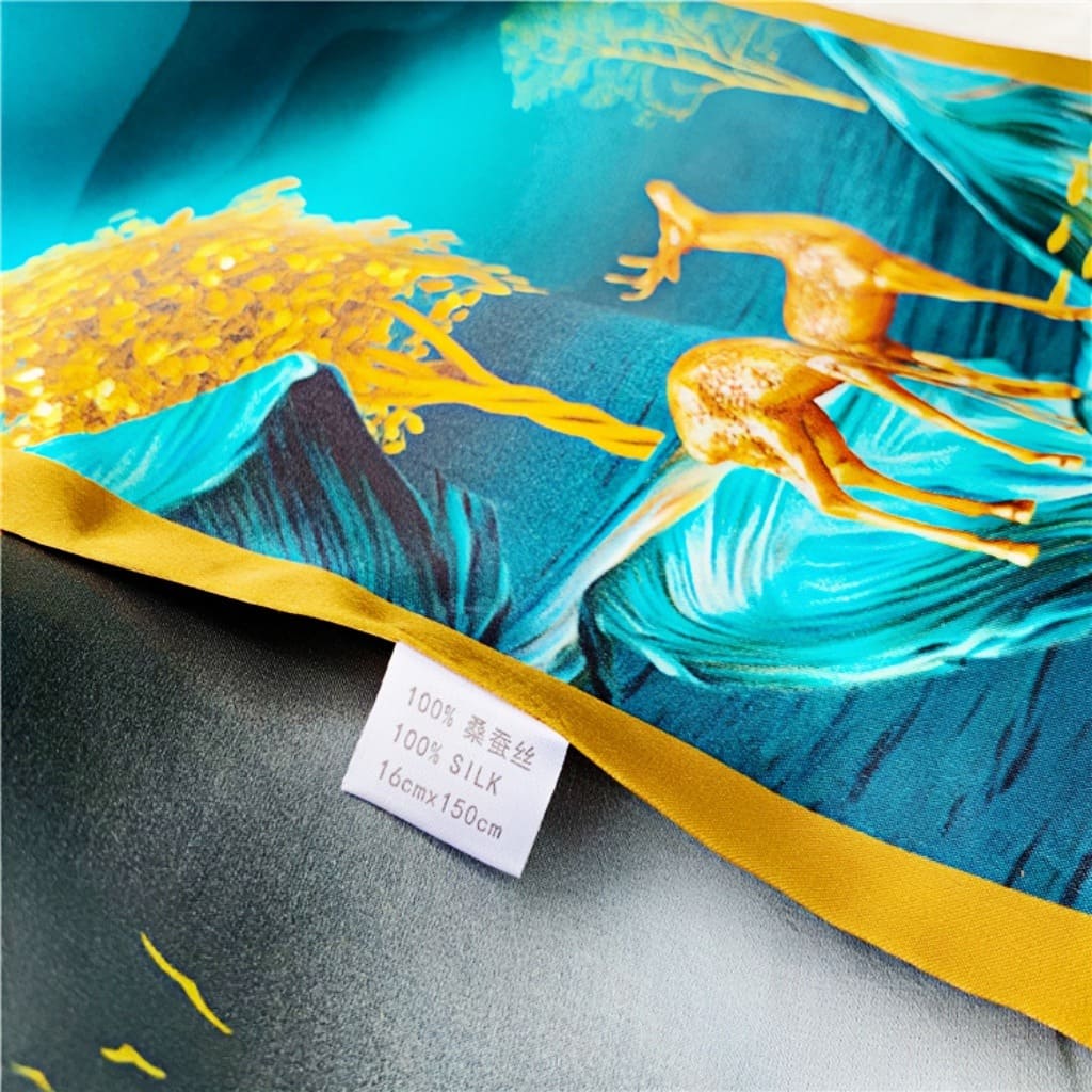 MaraSilk Pure Mulberry Silk Scarf - Ribbon Satin MS784