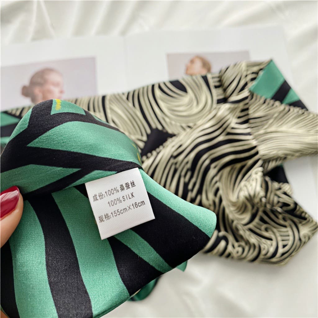 MaraSilk Pure Mulberry Silk Scarf - Ribbon Satin MS787