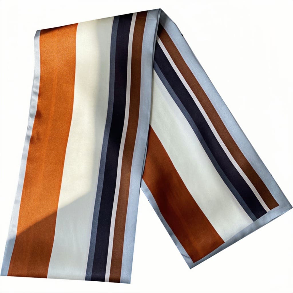 MaraSilk Pure Mulberry Silk Scarf - Ribbon Satin MS792