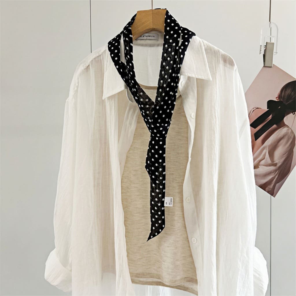 MaraSilk Pure Mulberry Silk Scarf - Skinny Chiffon MS805