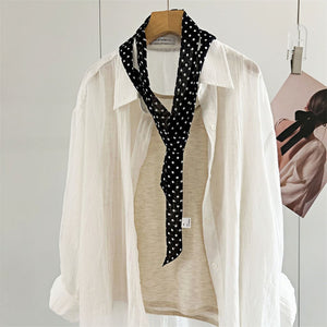 MaraSilk Pure Mulberry Silk Scarf - Skinny Chiffon MS805