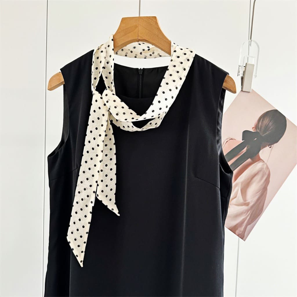 MaraSilk Pure Mulberry Silk Scarf - Skinny Chiffon MS805