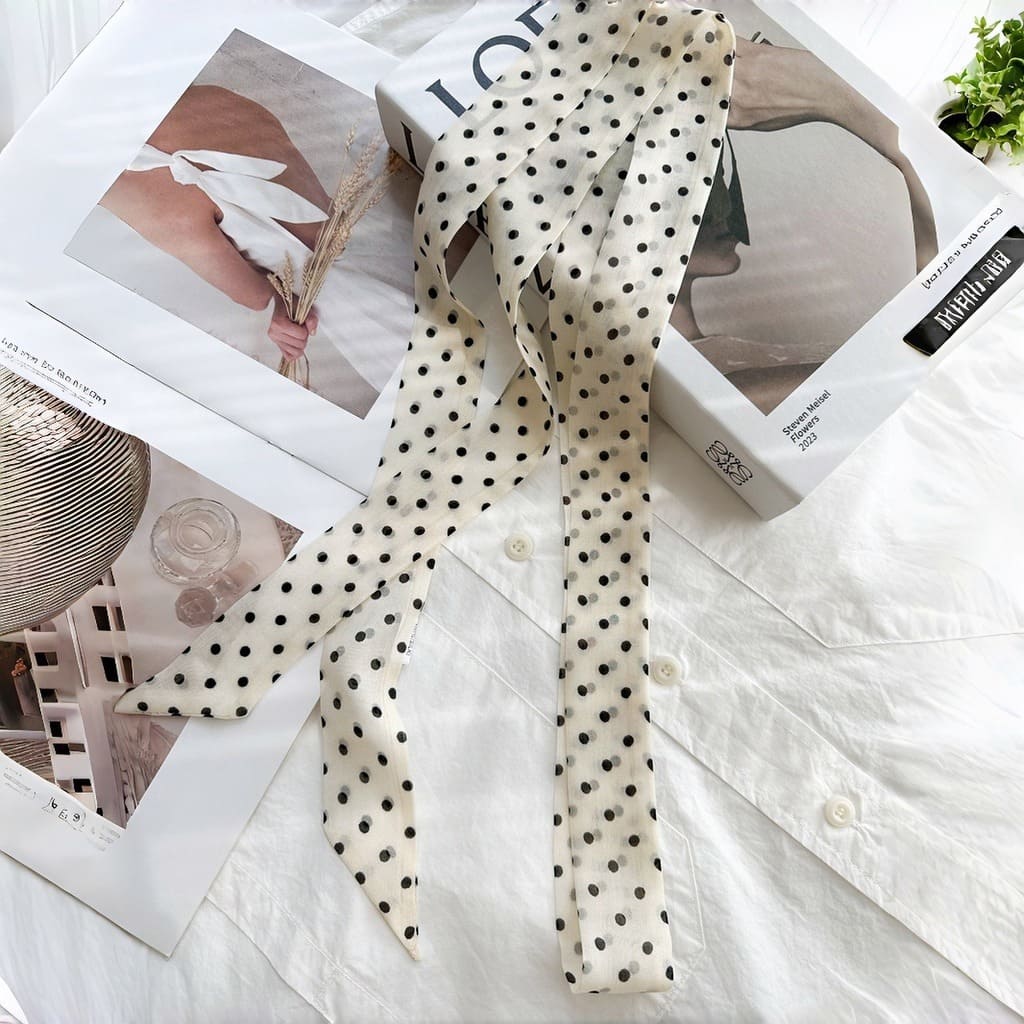 MaraSilk Pure Mulberry Silk Scarf - Skinny Chiffon MS805