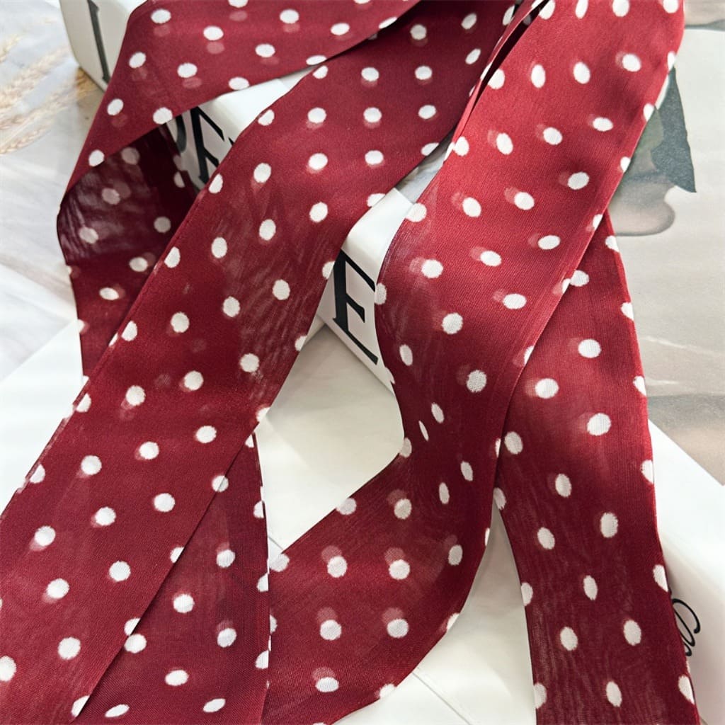 MaraSilk Pure Mulberry Silk Scarf - Skinny Chiffon MS805