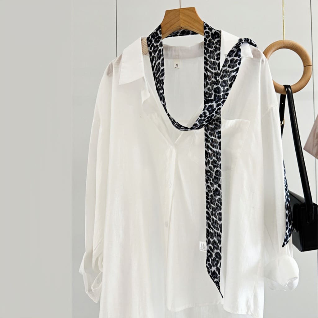 MaraSilk Pure Mulberry Silk Scarf - Skinny Chiffon MS805