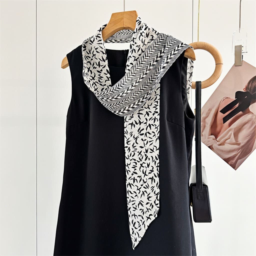 MaraSilk Pure Mulberry Silk Scarf - Skinny Chiffon MS806