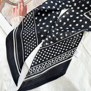 MaraSilk Pure Mulberry Silk Scarf - Skinny Chiffon MS806