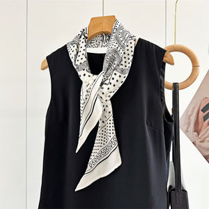 MaraSilk Pure Mulberry Silk Scarf - Skinny Chiffon MS806