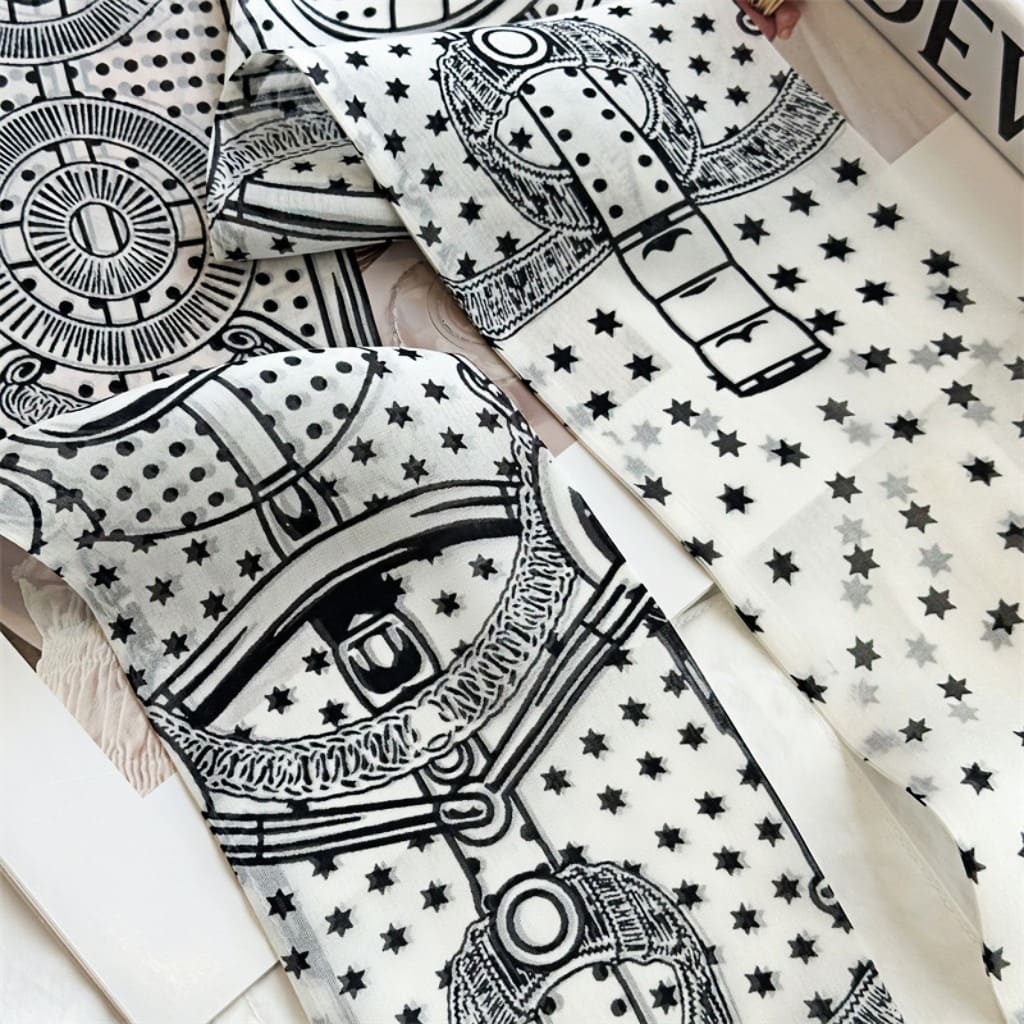 MaraSilk Pure Mulberry Silk Scarf - Skinny Chiffon MS806