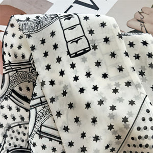 MaraSilk Pure Mulberry Silk Scarf - Skinny Chiffon MS806