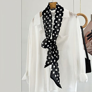 MaraSilk Pure Mulberry Silk Scarf - Skinny Chiffon MS806